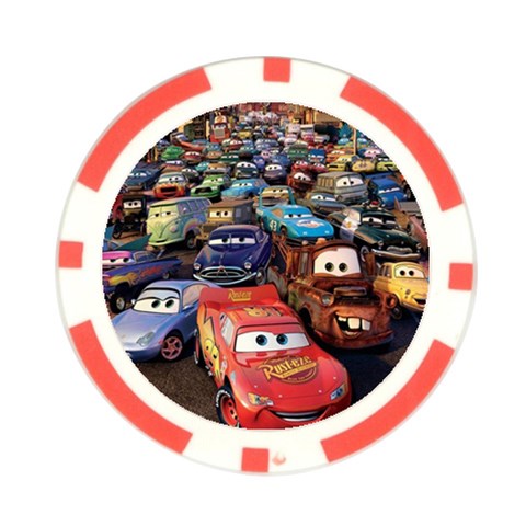 Rali Car,mc Queen Poker Chip Card Guard (10 pack) from ArtsNow.com Front