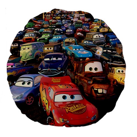 Rali Car,mc Queen Large 18  Premium Round Cushion  from ArtsNow.com Front