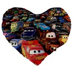 Rali Car,mc Queen Large 19  Premium Heart Shape Cushion