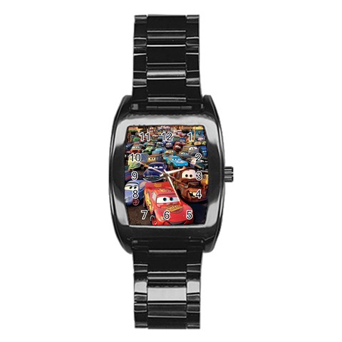 Rali Car,mc Queen Stainless Steel Barrel Watch from ArtsNow.com Front