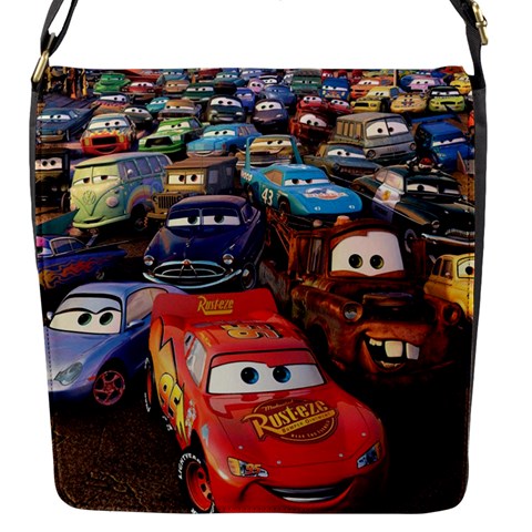 Rali Car,mc Queen Flap Closure Messenger Bag (S) from ArtsNow.com Front