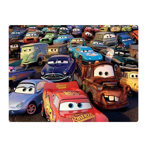 Rali Car,mc Queen Double Sided Flano Blanket (Mini) from ArtsNow.com 35 x27  Blanket Front