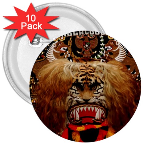 Reok 3  Button (10 pack) from ArtsNow.com Front