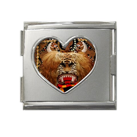 Reok Mega Link Heart Italian Charm (18mm) from ArtsNow.com Front