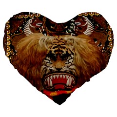 Reok Large 19  Premium Heart Shape Cushion from ArtsNow.com Front