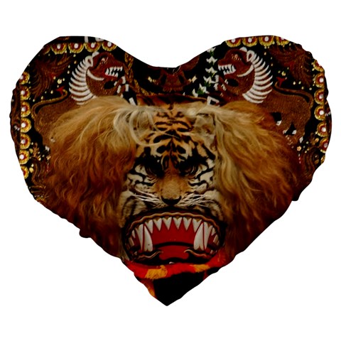 Reok Large 19  Premium Heart Shape Cushion from ArtsNow.com Back