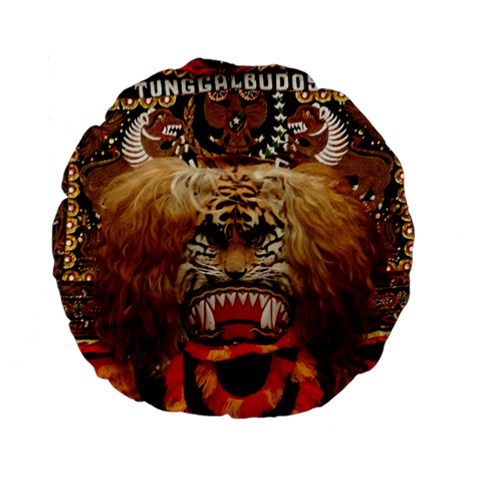 Reok Standard 15  Premium Flano Round Cushion  from ArtsNow.com Back