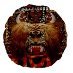 Reok Large 18  Premium Flano Round Cushion 