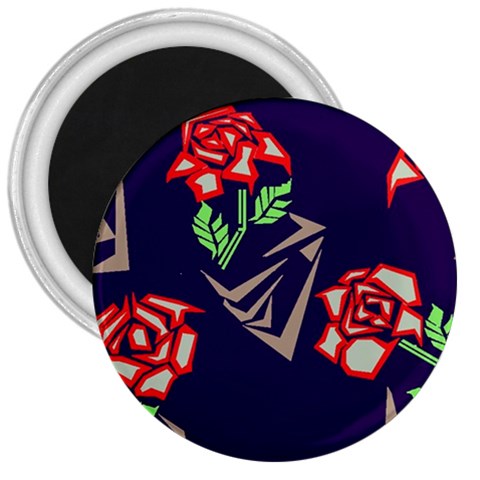 Terminator Roses 3  Magnet from ArtsNow.com Front