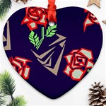 Terminator Roses Ornament (Heart)