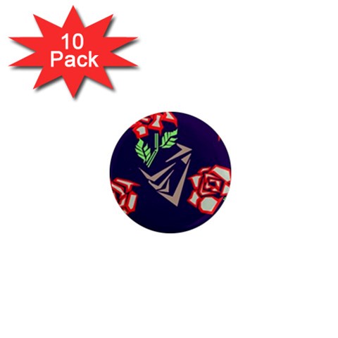 Terminator Roses 1  Mini Magnet (10 pack)  from ArtsNow.com Front