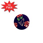 Terminator Roses 1  Mini Magnet (10 pack) 