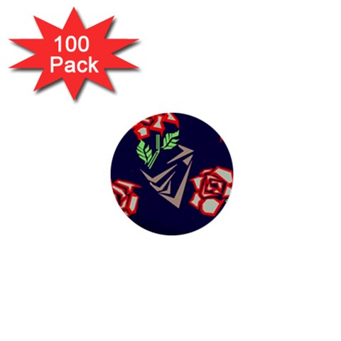 Terminator Roses 1  Mini Button (100 pack)  from ArtsNow.com Front