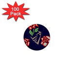 Terminator Roses 1  Mini Button (100 pack) 