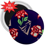 Terminator Roses 3  Magnet (10 pack)