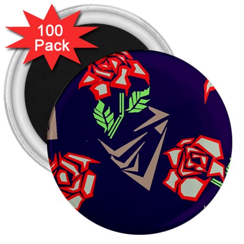 Terminator Roses 3  Magnet (100 pack) from ArtsNow.com Front