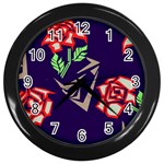 Terminator Roses Wall Clock (Black)