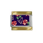 Terminator Roses Gold Trim Italian Charm (9mm)