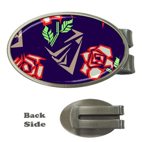 Terminator Roses Money Clip (Oval) from ArtsNow.com Front