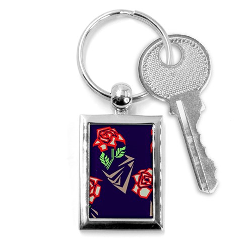 Terminator Roses Key Chain (Rectangle) from ArtsNow.com Front