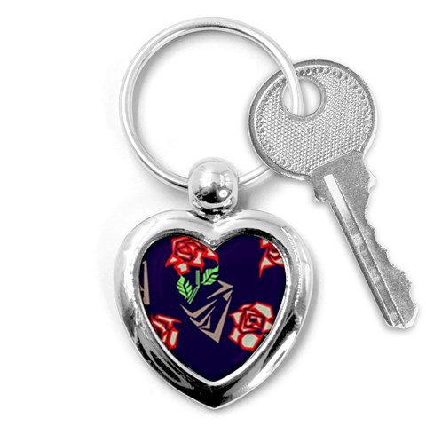 Terminator Roses Key Chain (Heart) from ArtsNow.com Front