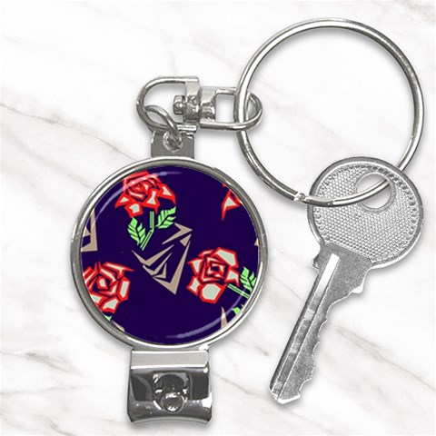 Terminator Roses Nail Clippers Key Chain from ArtsNow.com Front