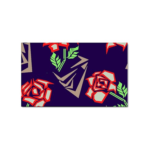 Terminator Roses Sticker (Rectangular) from ArtsNow.com Front