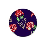 Terminator Roses Magnet 3  (Round)