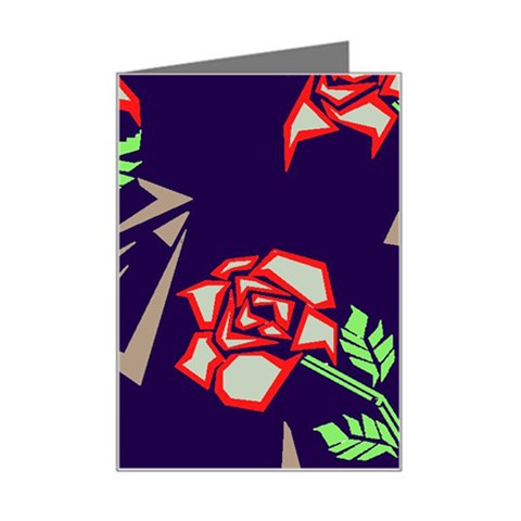 Terminator Roses Mini Greeting Card from ArtsNow.com Left