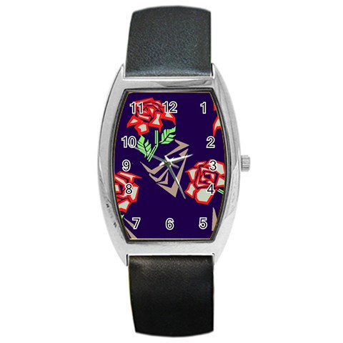 Terminator Roses Barrel Style Metal Watch from ArtsNow.com Front