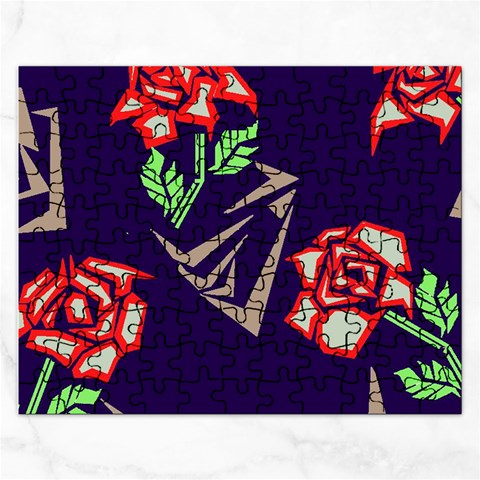 Terminator Roses Jigsaw Puzzle (Rectangular) from ArtsNow.com Front