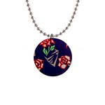 Terminator Roses 1  Button Necklace