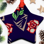 Terminator Roses Star Ornament (Two Sides)