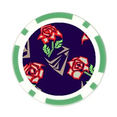 Terminator Roses Poker Chip Card Guard from ArtsNow.com Front