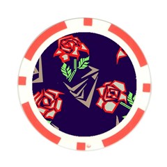 Terminator Roses Poker Chip Card Guard from ArtsNow.com Back