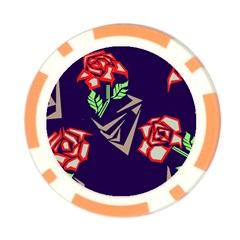 Terminator Roses Poker Chip Card Guard from ArtsNow.com Back