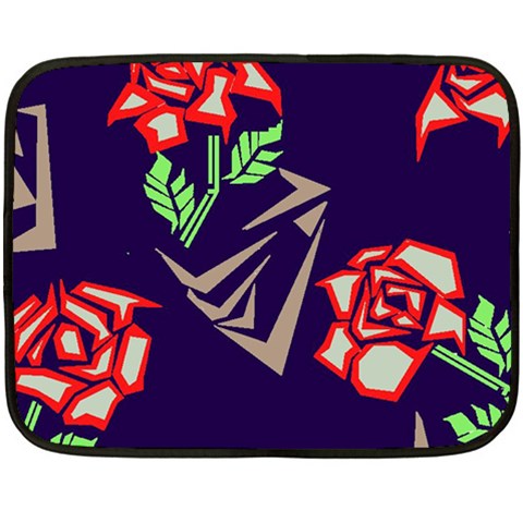 Terminator Roses Double Sided Fleece Blanket (Mini) from ArtsNow.com 35 x27  Blanket Front