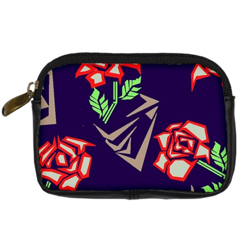 Terminator Roses Digital Camera Leather Case from ArtsNow.com Front