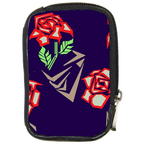 Terminator Roses Compact Camera Leather Case from ArtsNow.com Front