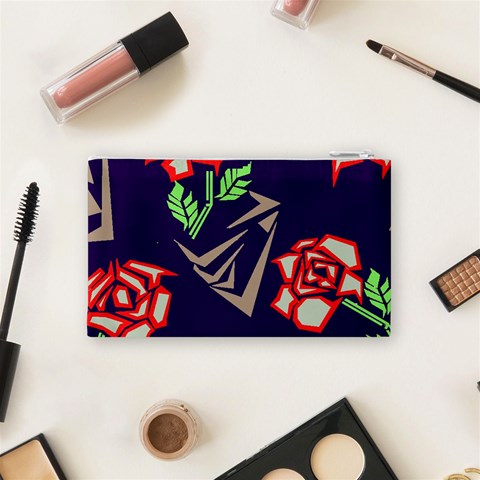 Terminator Roses Cosmetic Bag (Small) from ArtsNow.com Back