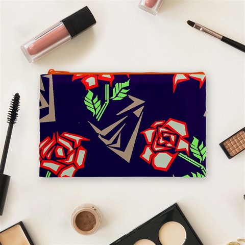 Terminator Roses Cosmetic Bag (Medium) from ArtsNow.com Front