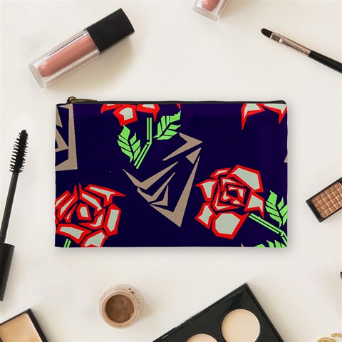 Terminator Roses Cosmetic Bag (Medium) from ArtsNow.com Front