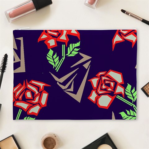 Terminator Roses Cosmetic Bag (XL) from ArtsNow.com Front