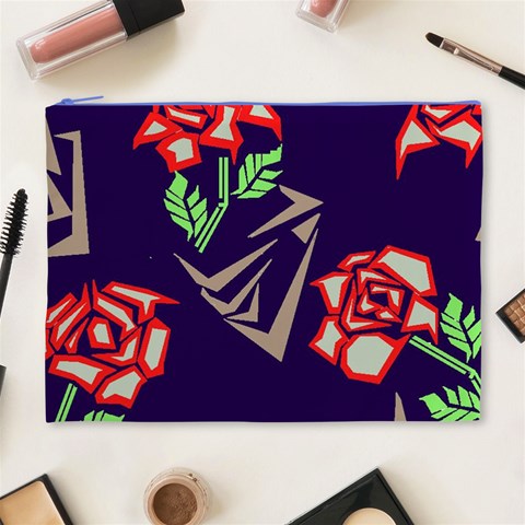 Terminator Roses Cosmetic Bag (XL) from ArtsNow.com Front