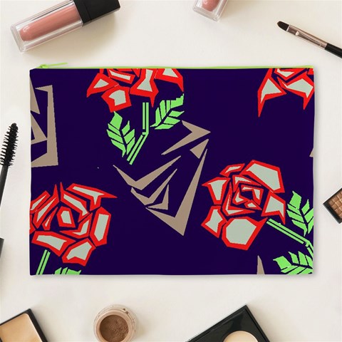 Terminator Roses Cosmetic Bag (XL) from ArtsNow.com Front