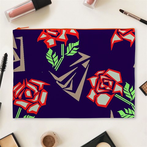 Terminator Roses Cosmetic Bag (XL) from ArtsNow.com Front