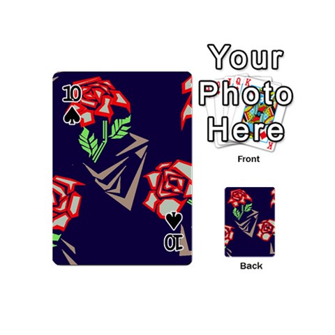 Terminator Roses Playing Cards 54 (Mini) from ArtsNow.com Front - Spade10