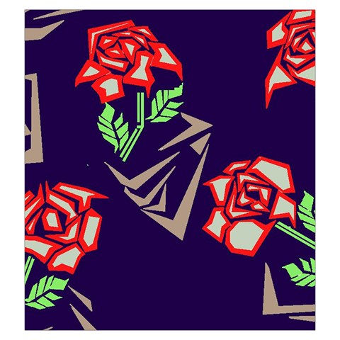 Terminator Roses Drawstring Pouch (Large) from ArtsNow.com Back