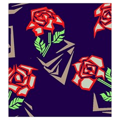 Terminator Roses Drawstring Pouch (Large) from ArtsNow.com Back