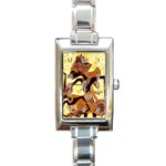 Wayang Rectangle Italian Charm Watch